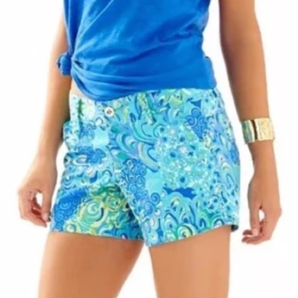 Rare Lilly Pulitzer Callahan shorts resort wear Lilly's Lagoon size 2/small